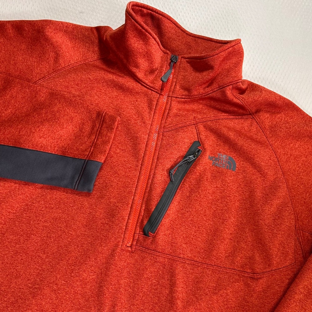 The North Face Canyonlands 1/2 Zip Mens XL Heathered Red Fleece Pullover Jacket